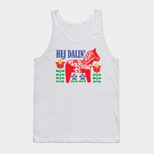 Swedish Dala Horse Tank Top